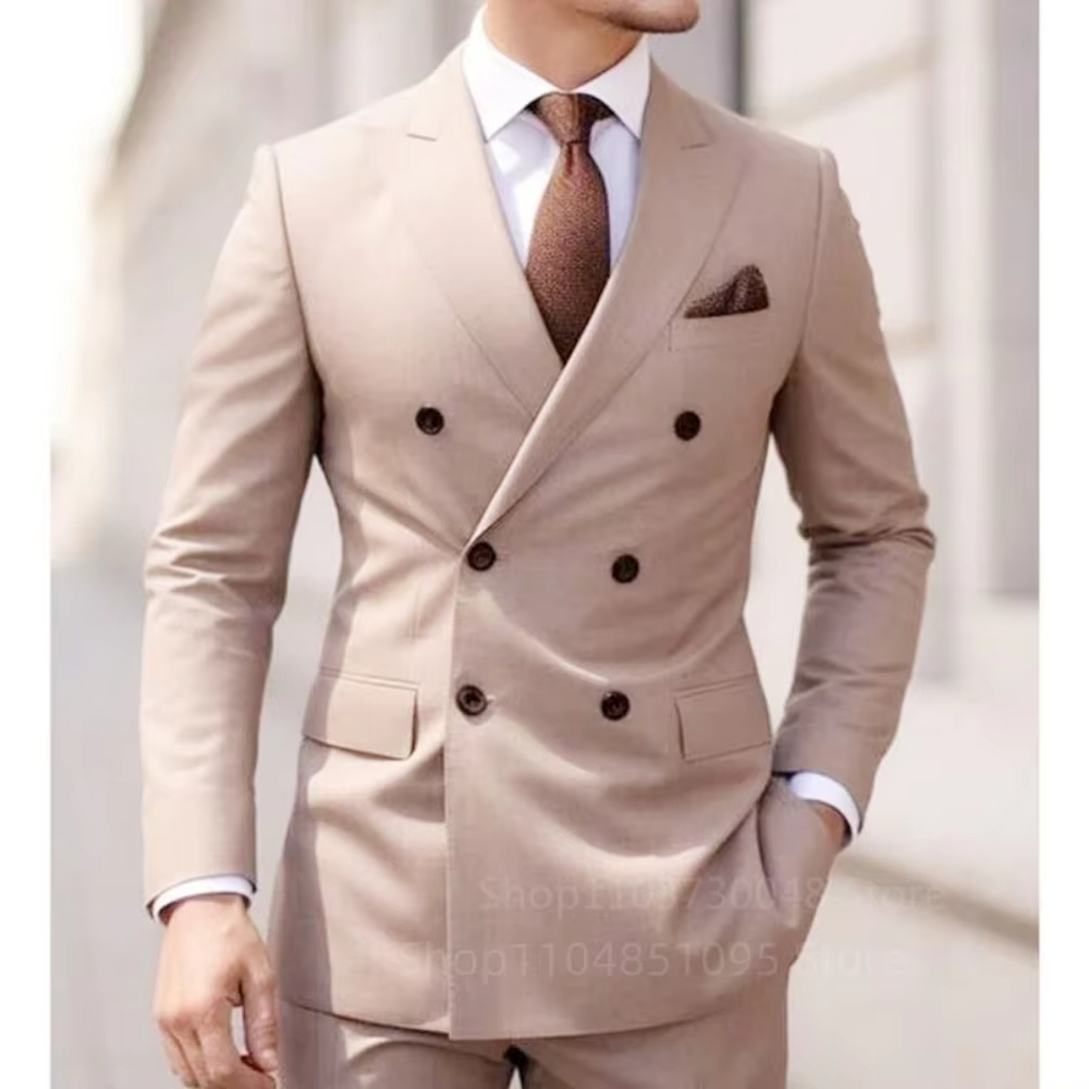 Two-Piece Brown Smoking for Da - Men'S Formal Wear For Graduation ulasan dan harga