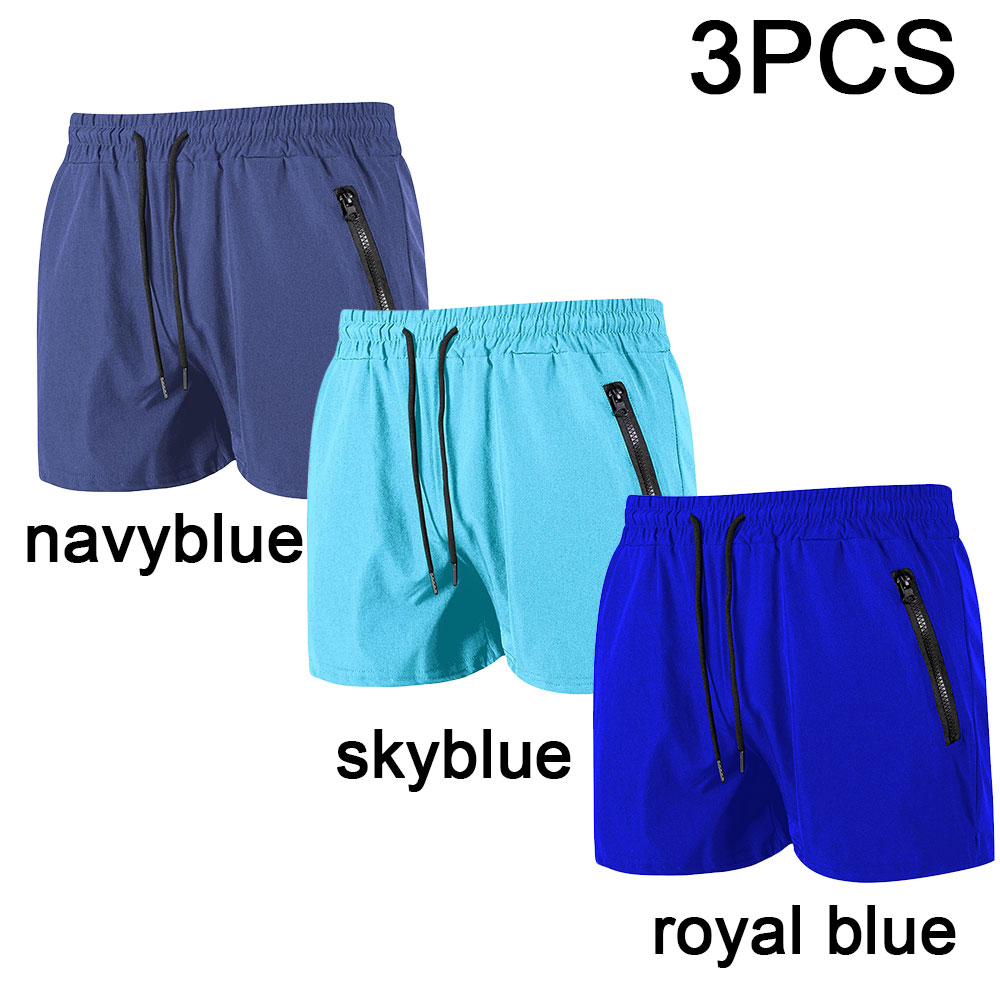 3PCS Swim Trunks with Zipper P - Men'S Formal Beach Wear ulasan dan harga